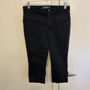 Anthropologie Black Slim Cropped Pants Women’s Size 2P